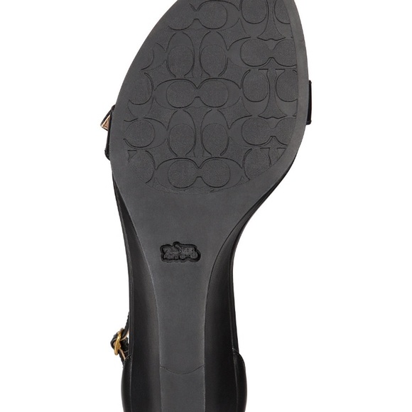 COACH ODETTA ANKLE STRAL WEDGE SANDAL - Picture 5 of 5